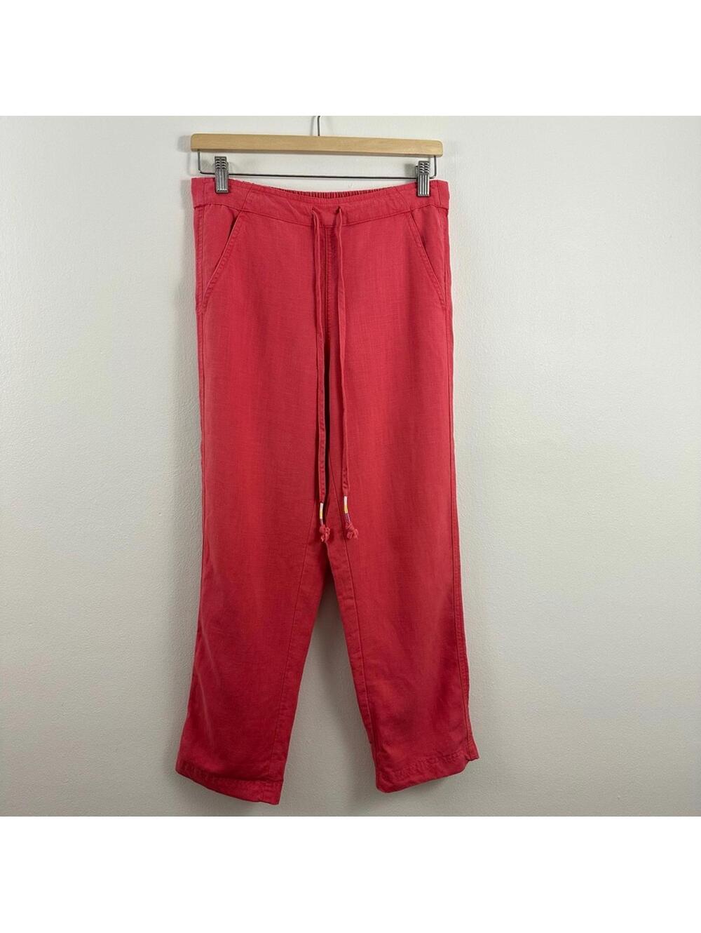 J. Crew Pink Linen Blend Capri Pants Size XS
